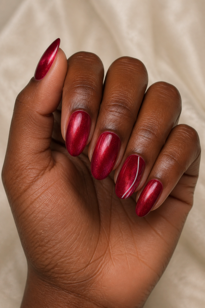 12 Red Christmas Nails That Prove No Two Reds Are the Same