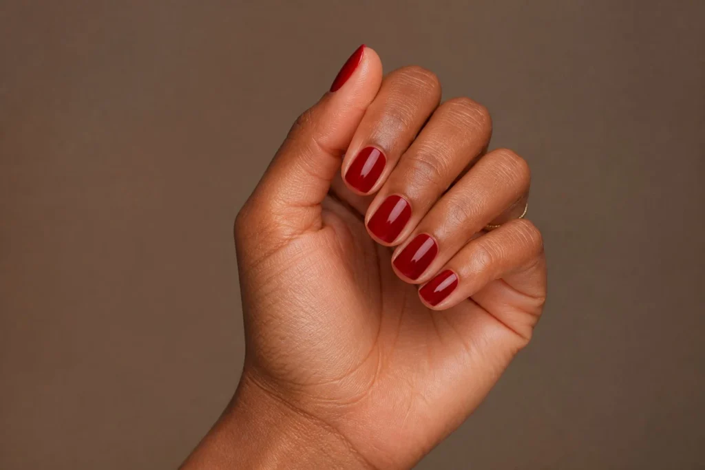 12 Short Christmas Nails That Prove You Don’t Need Length to Slay