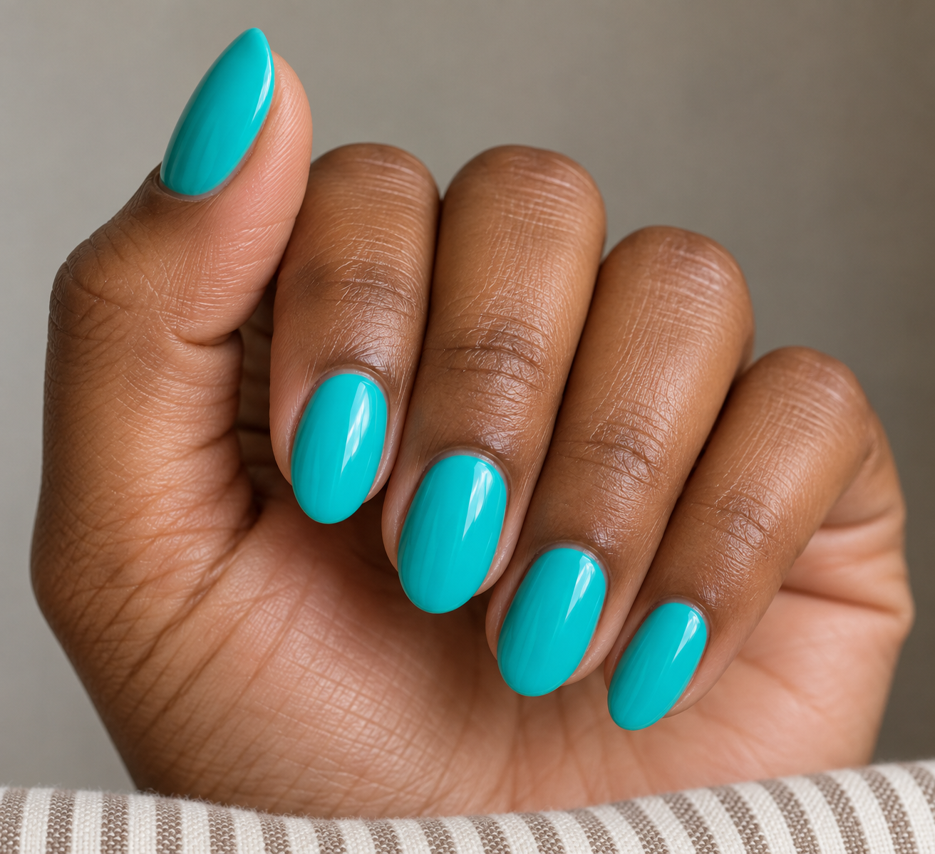 Turquoise manicure