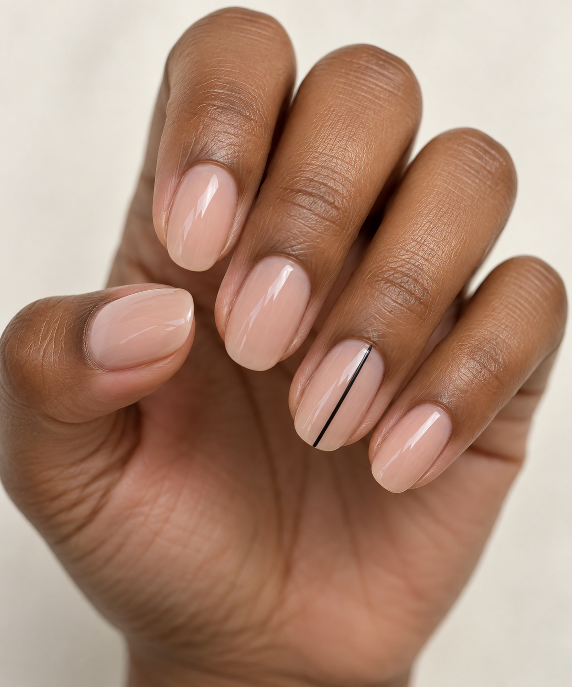 Modern minimalist chic nails
