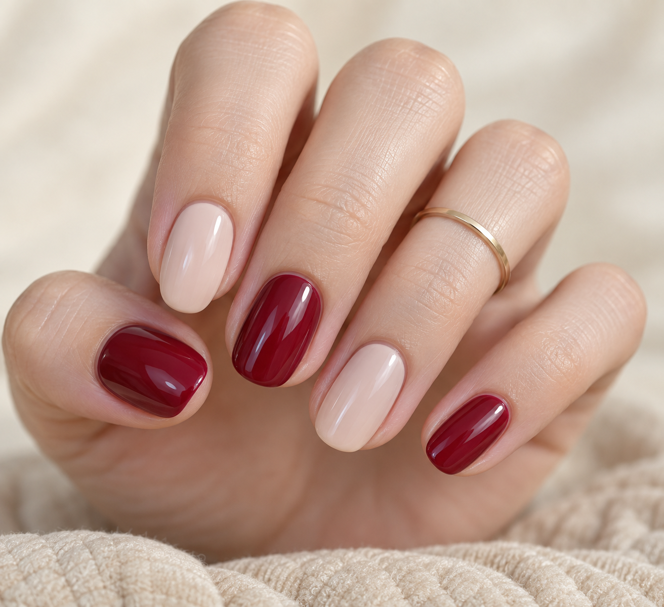 Two-tone manicure