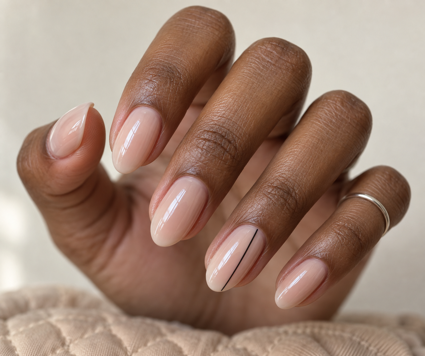 Fine line manicure