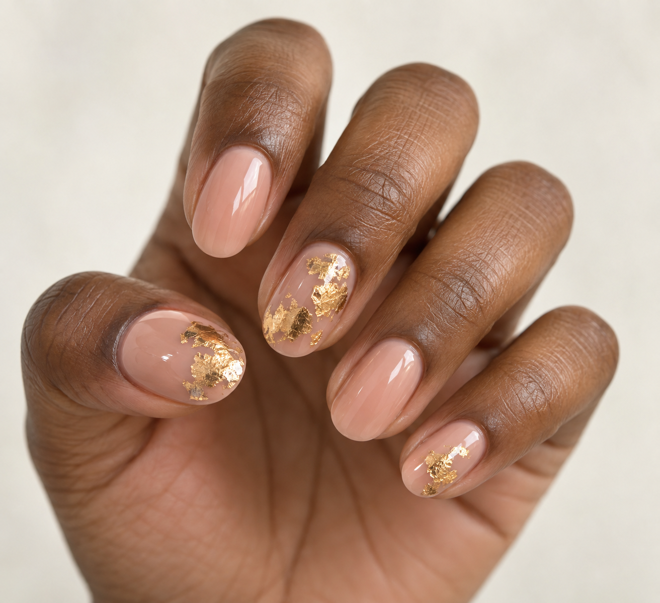 Gold foil nails