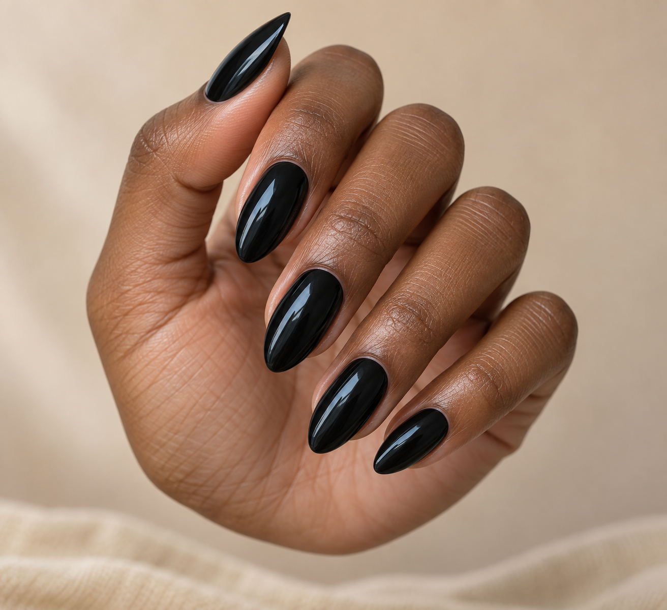 Baddie black almond set