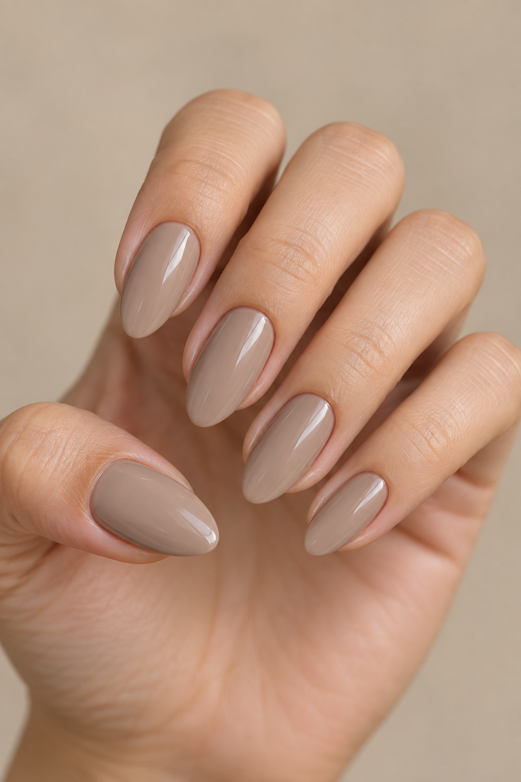Soft taupe almond set