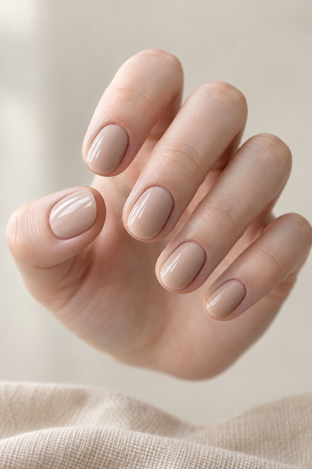 Short neutral nails