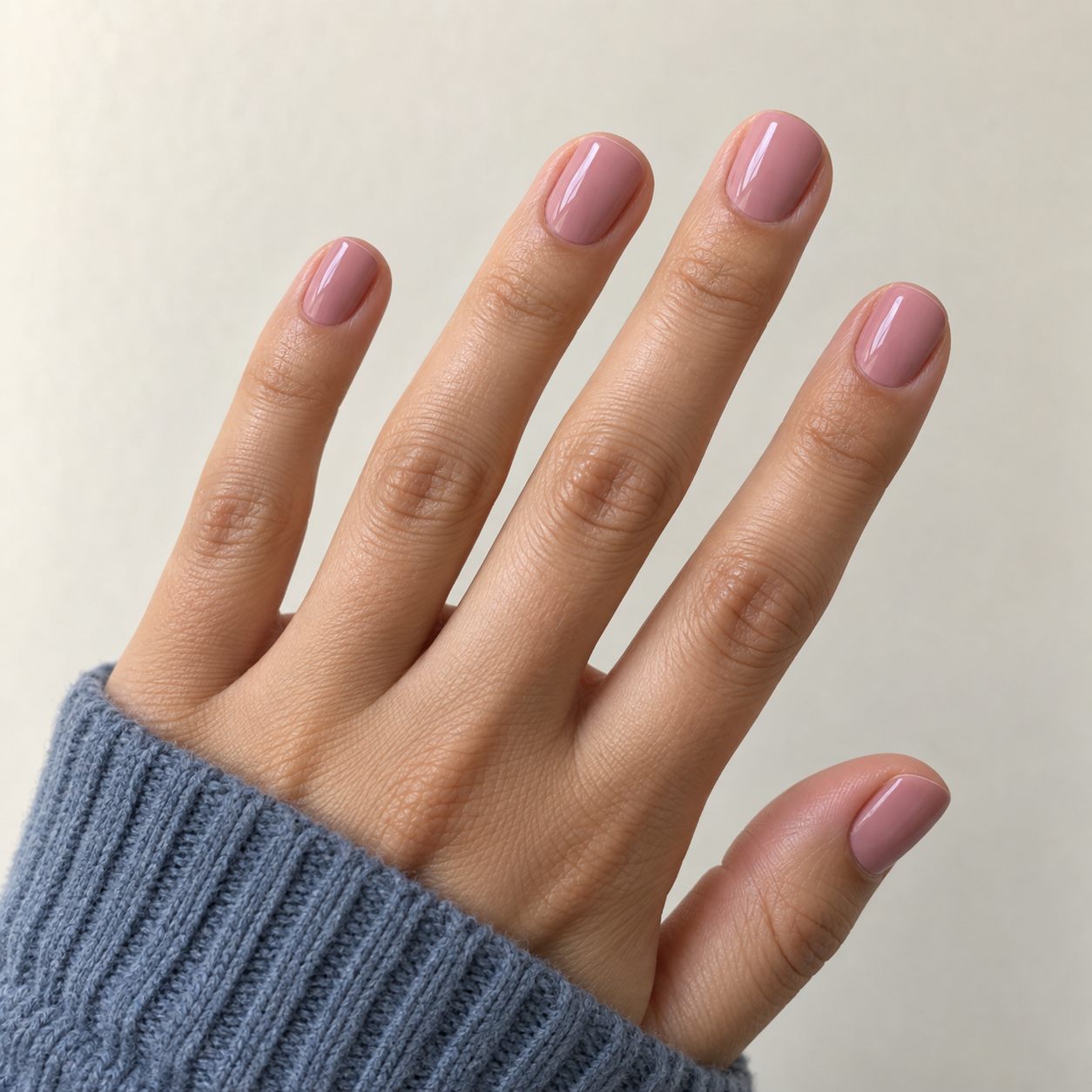 Short pink nails
