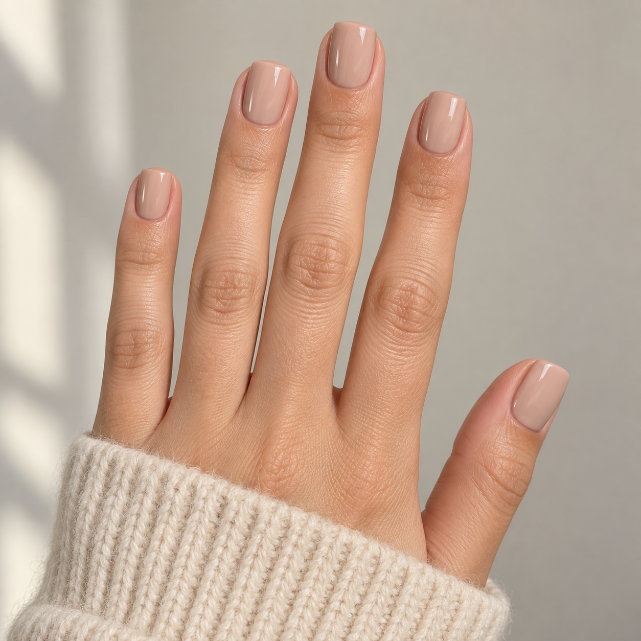 Short square classy nails