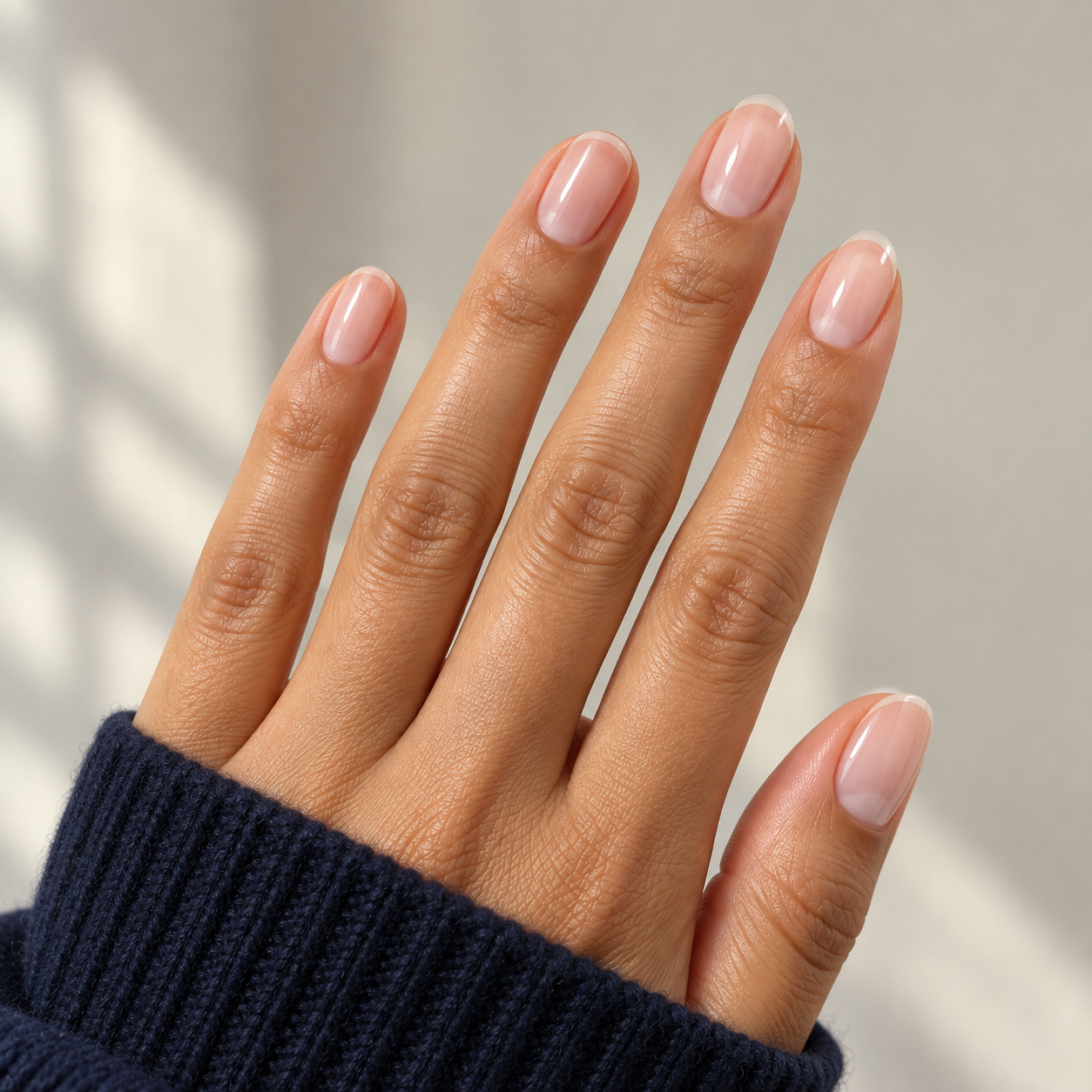 Gel overlay manicure