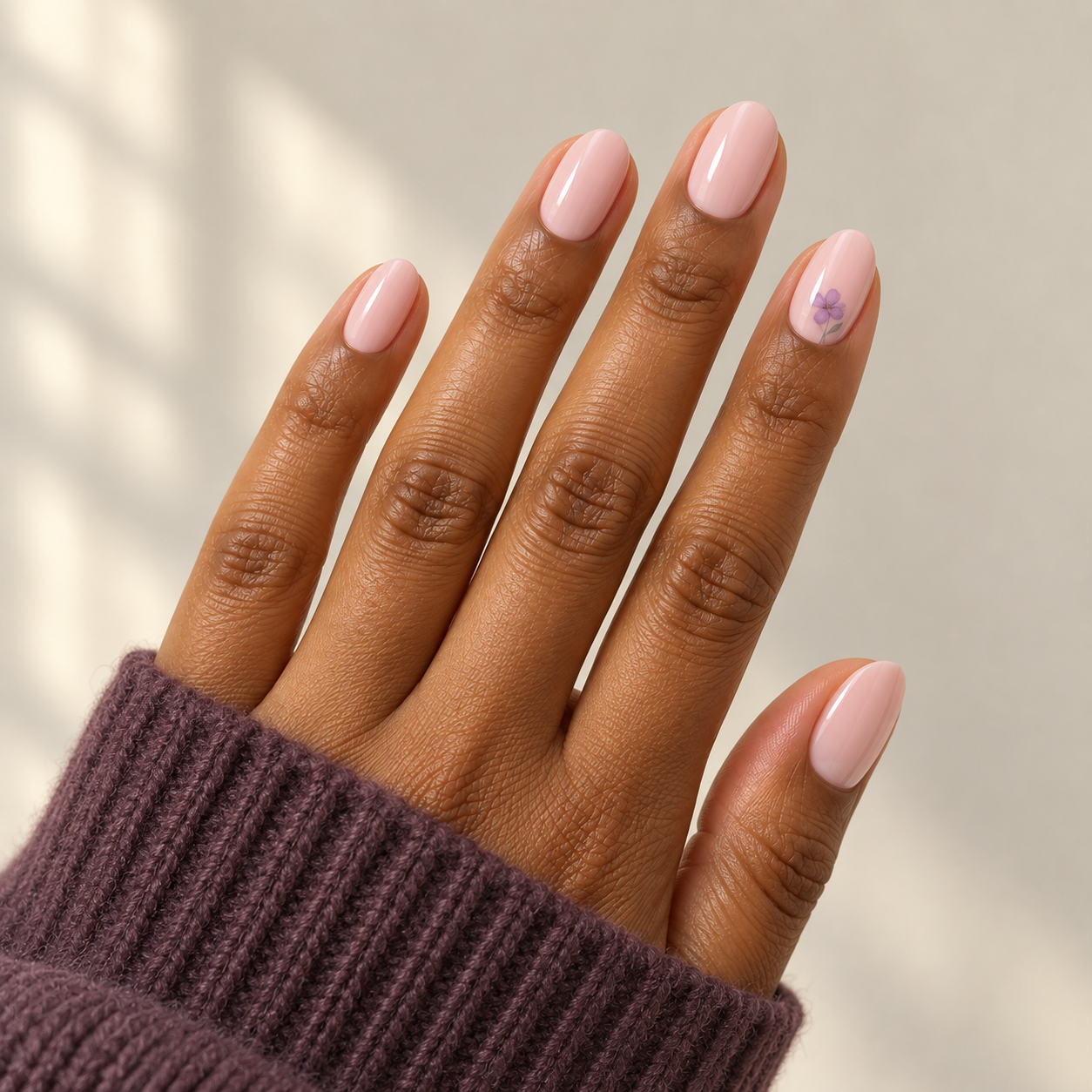 Motif accent manicure