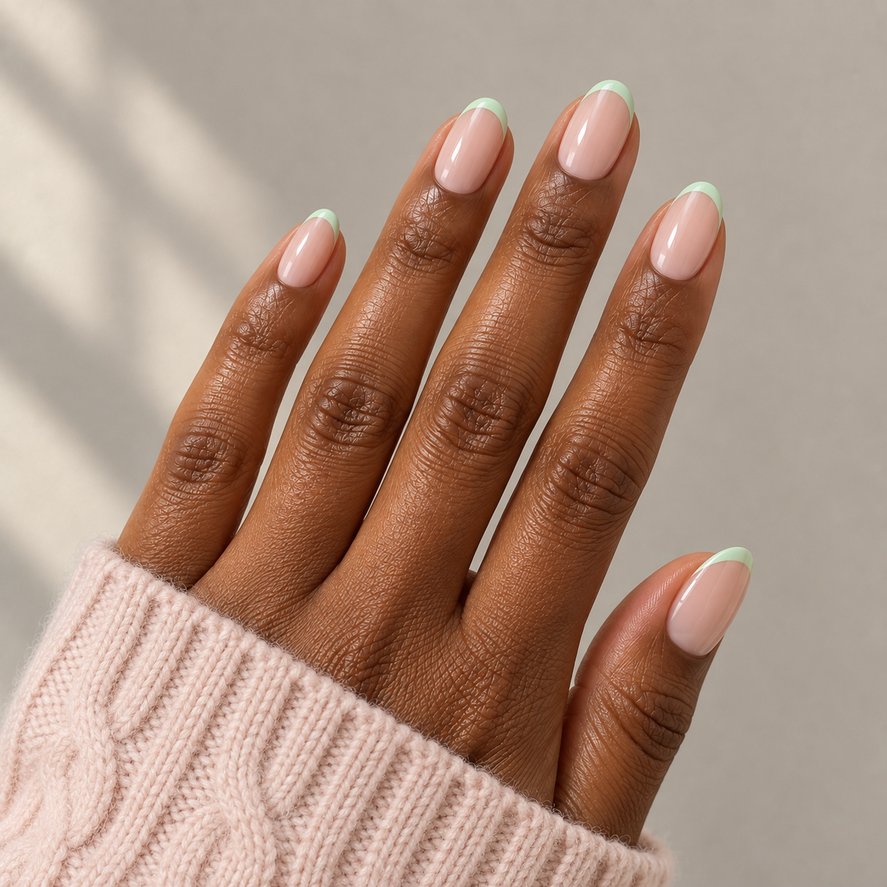 Cute French tip nails