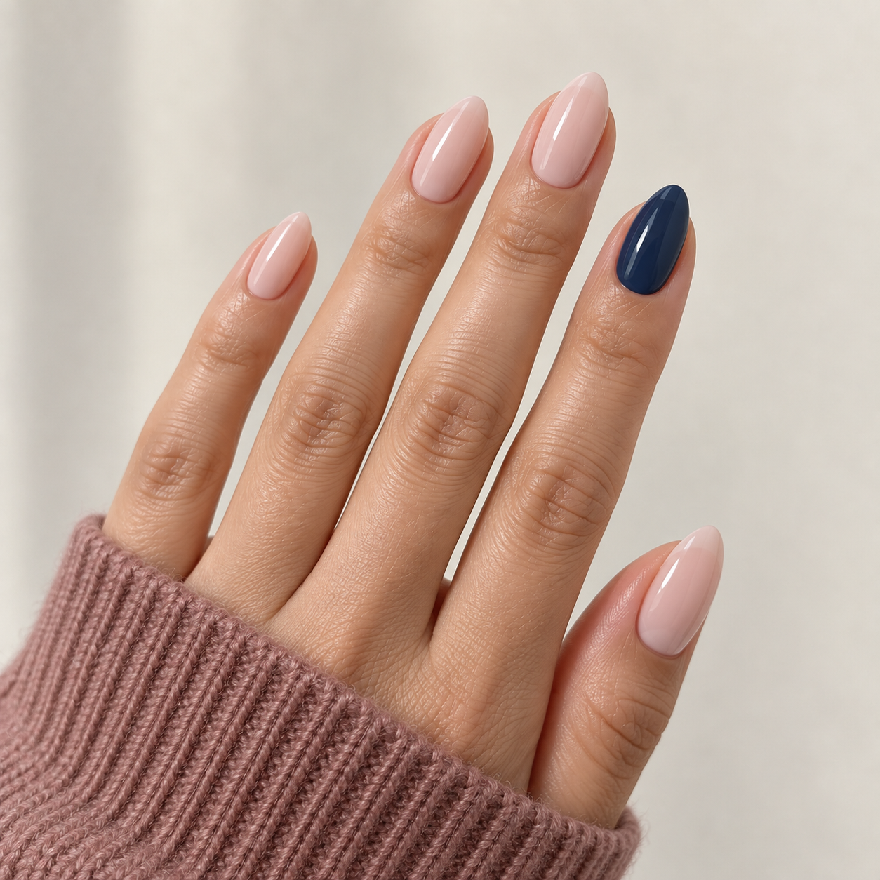 School color accent nails