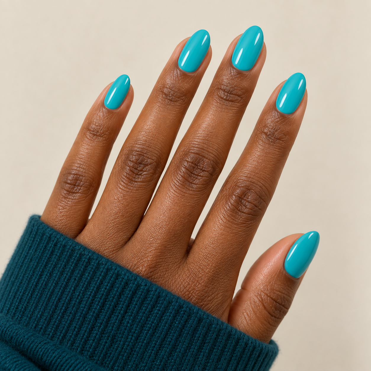 Turquoise manicure