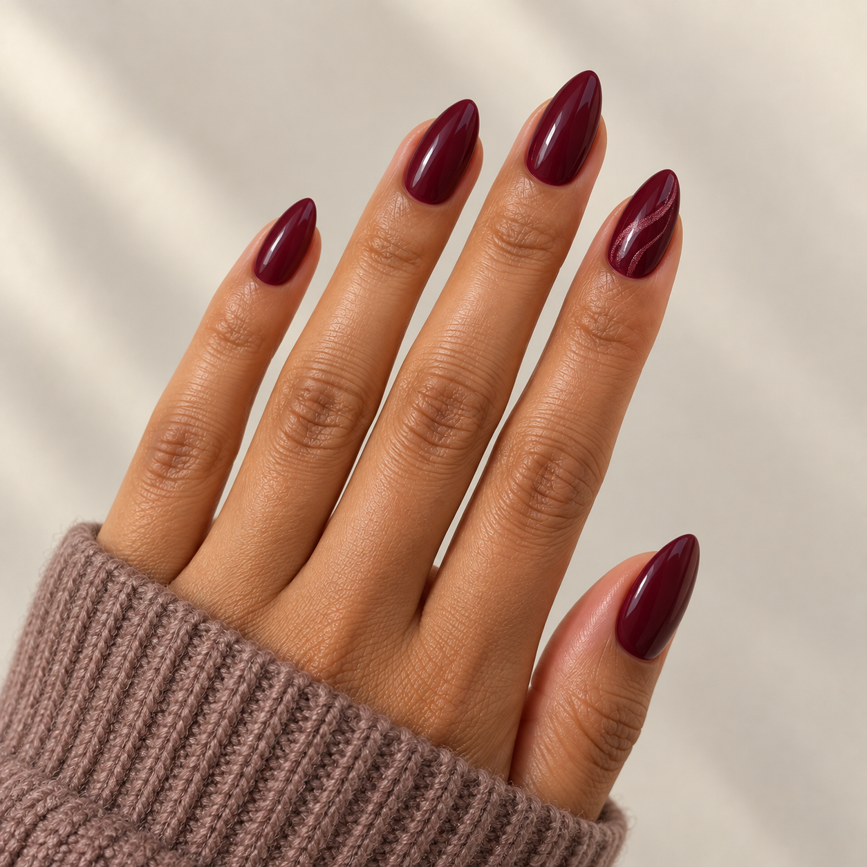 Prom color-match manicure