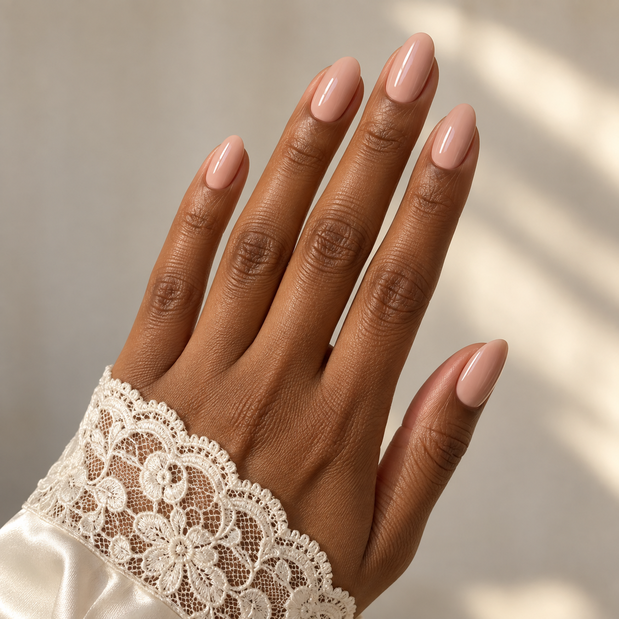 Oval nude glossy set