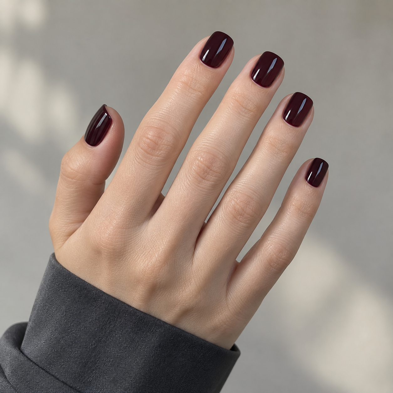 Short dark nails