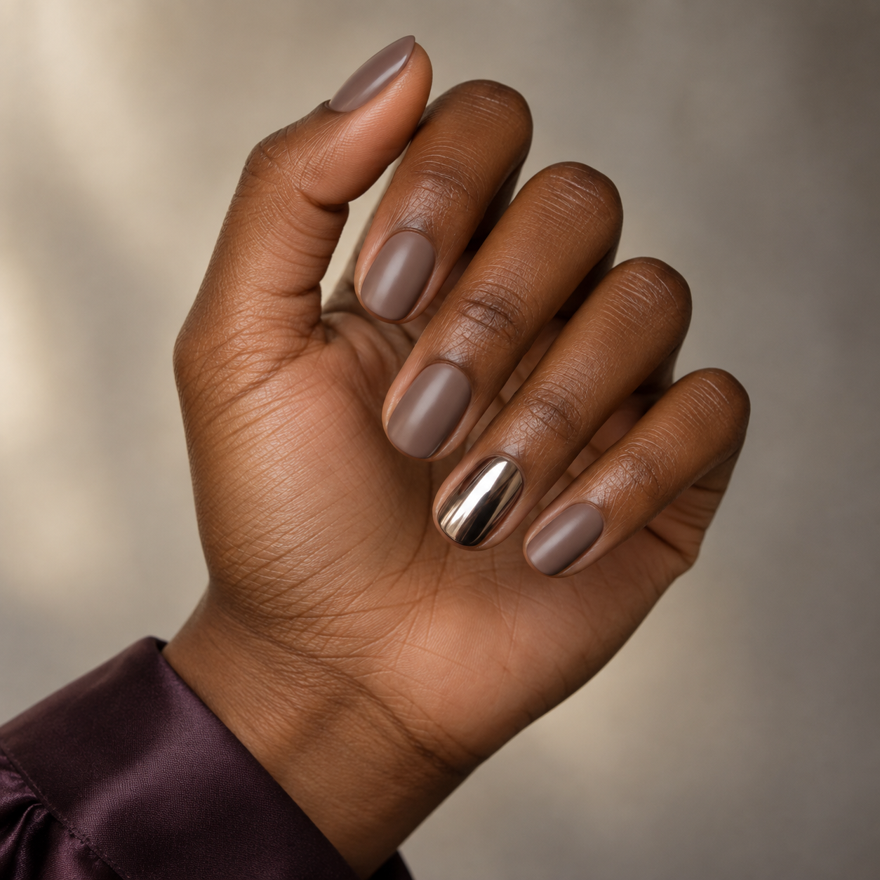 Matte base chrome accent