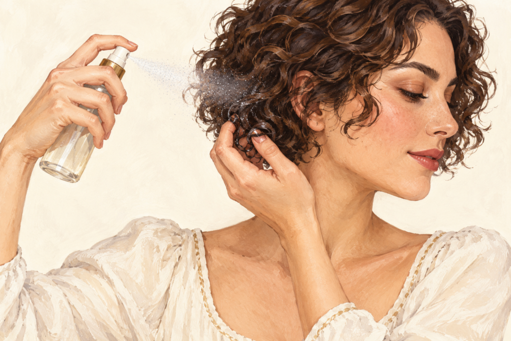 12 Short Curly Hair Routine Steps for Shrinkage, Refresh Days and Trims
