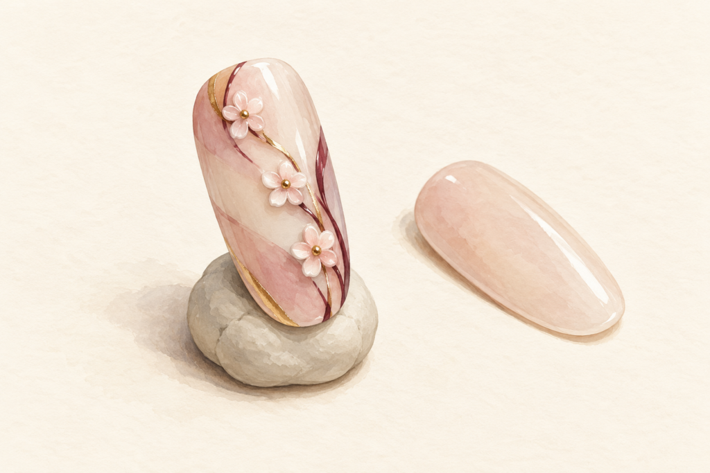 12 Steps to Sculpt 3D Flowers on Nails That Do Not Catch on Your Hair or Sweaters