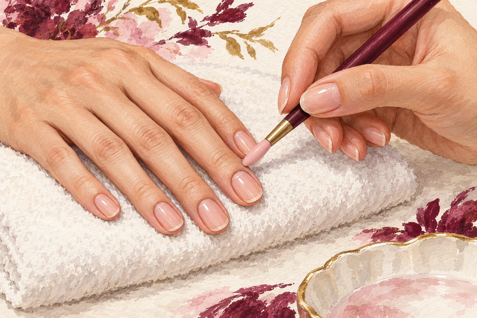 A rounded pusher meets the intact base of a bare nail.