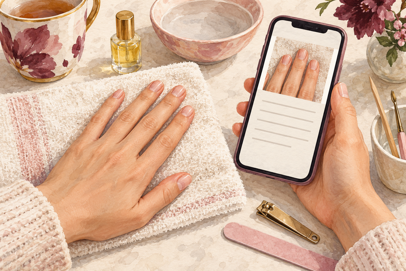 A note records observations about bare nails.